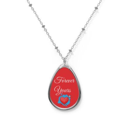 ARVVE Motion Oval Necklace - 'Forever Yours' Heart Pendant