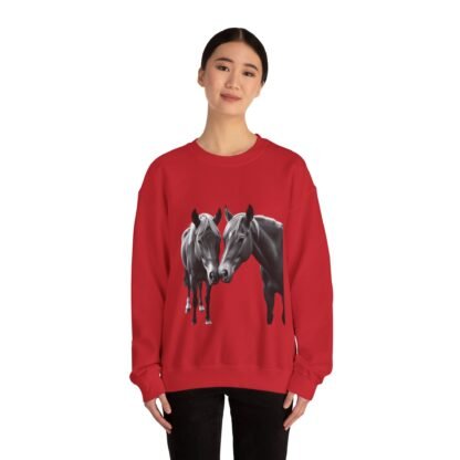 ARVVE Motion Loving Horses Crewneck Sweatshirt - Cozy - Image 15
