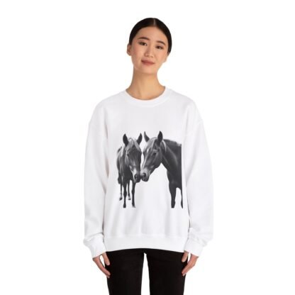 ARVVE Motion Loving Horses Crewneck Sweatshirt - Cozy