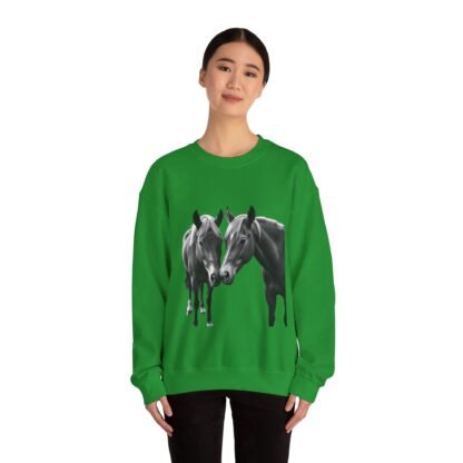 ARVVE Motion Loving Horses Crewneck Sweatshirt - Cozy - Image 8