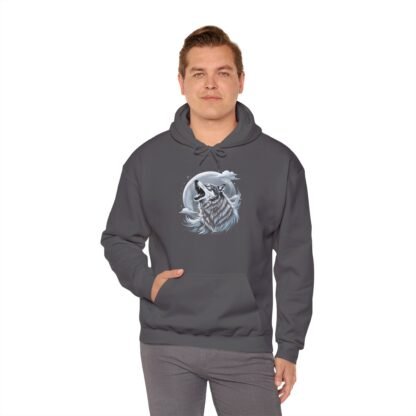 ARVVE Motion Howling Wolf Men's Hoodie Sweatshirt - Cozy - Image 25