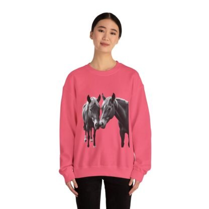 ARVVE Motion Loving Horses Crewneck Sweatshirt - Cozy - Image 14