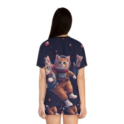 ARVVE Motion Cosmic Cat Women's Short Pajama Set - Comfy - Image 4