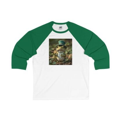 ARVVE Motion Women's Lucky Leprechaun Frog 3/4 Sleeve Tee - Image 5