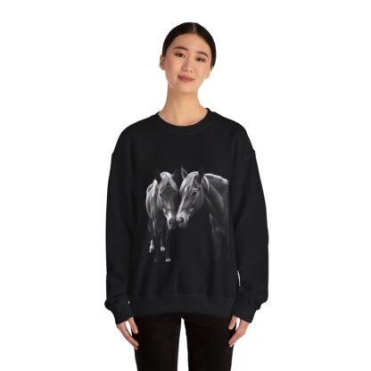 ARVVE Motion Loving Horses Crewneck Sweatshirt - Cozy - Image 4