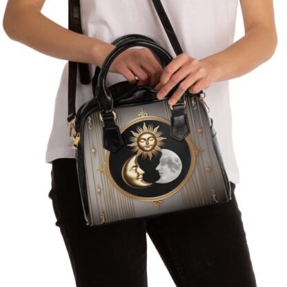 ARVVE Motion Celestial Shoulder Handbag - Sun and Moon