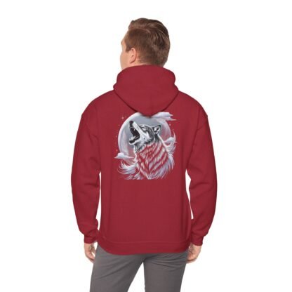 ARVVE Motion Howling Wolf Men's Hoodie Sweatshirt - Cozy - Image 35