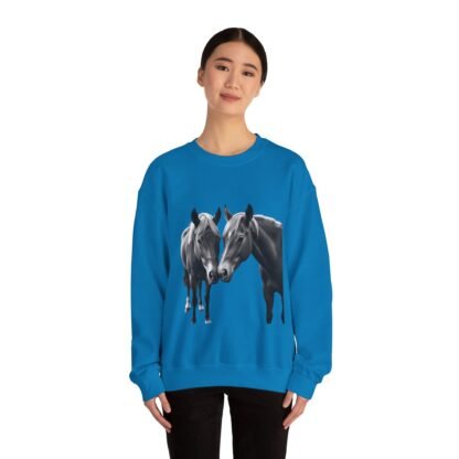 ARVVE Motion Loving Horses Crewneck Sweatshirt - Cozy - Image 10