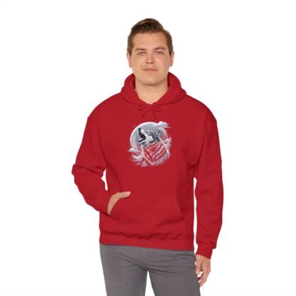 ARVVE Motion Howling Wolf Men's Hoodie Sweatshirt - Cozy - Image 37