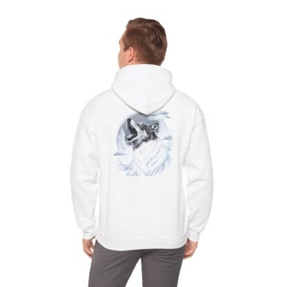 ARVVE Motion Howling Wolf Men's Hoodie Sweatshirt - Cozy - Image 2
