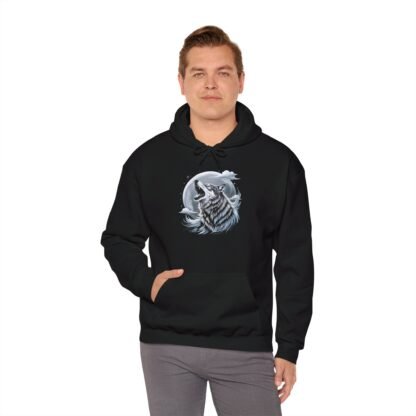 ARVVE Motion Howling Wolf Men's Hoodie Sweatshirt - Cozy - Image 10