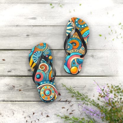 ARVVE Motion Women's Flip Flops Colorful Patterned - Image 4