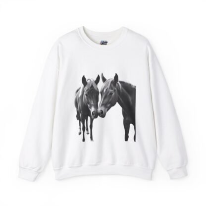 ARVVE Motion Loving Horses Crewneck Sweatshirt - Cozy - Image 2