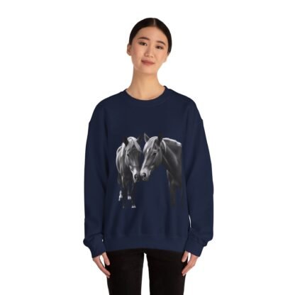 ARVVE Motion Loving Horses Crewneck Sweatshirt - Cozy - Image 13