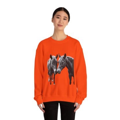 ARVVE Motion Loving Horses Crewneck Sweatshirt - Cozy - Image 5