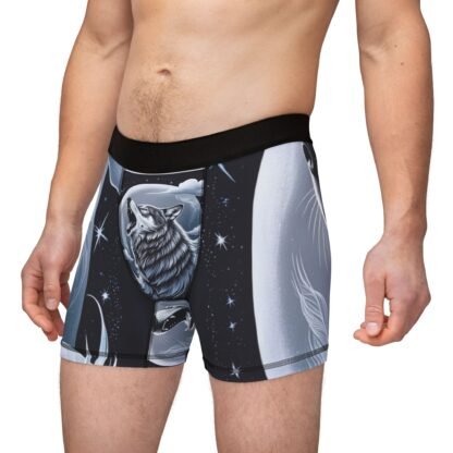 ARVVE Motion Wolf Howling Men's Boxers - Comfort and Style - Image 3