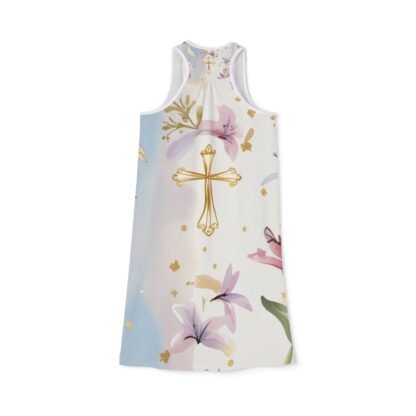 ARVVE Motion Women's Racerback Dress Floral Cross - Elegant - Image 6