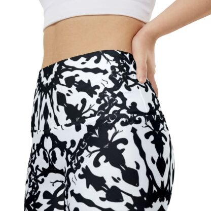 ARVVE Motion Women's Workout Shorts Stylish Black and White - Image 5