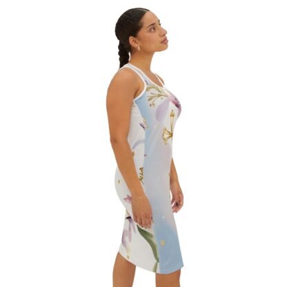 ARVVE Motion Women's Racerback Dress Floral Cross - Elegant - Image 4